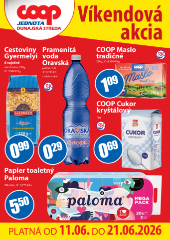 Víkendová akcia - COOP Jednota 